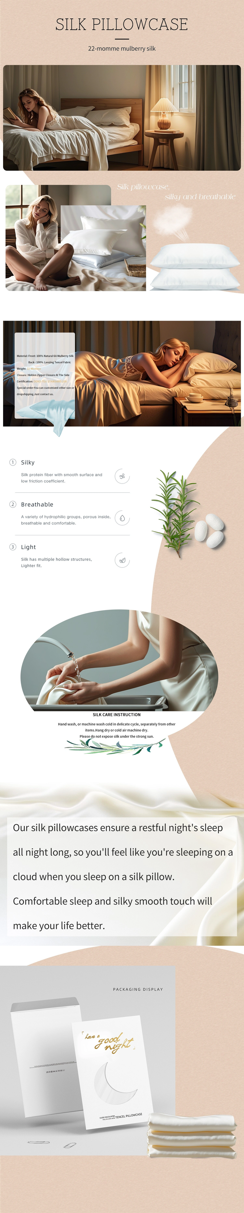 Rêve de Soie – Pure Mulberry Silk Pillowcase